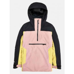 Burton Gore Pillowline 2L Anorak black powder sulfur chaqueta de snowboard de mujer
