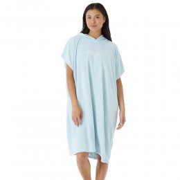 Rip Curl Script hooded towel aqua poncho de mujer