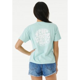 Rip Curl Wettie Icon Relaxed light aqua 2023 camiseta de mujer