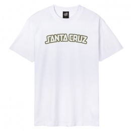 Santa Cruz Arch Strip white camiseta