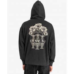 Rvca Beng Bouquet washed black sudadera