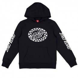 Santa Cruz Check Oval Mono Chest black sudadera de niño