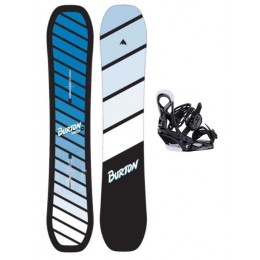 Burton Smalls Blue + Burton Smalls black Pack de snowboard de niño