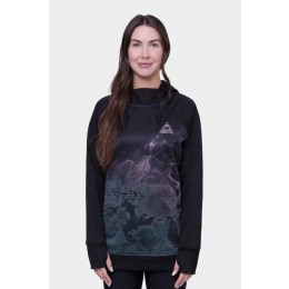 686 Bonded fleece black sudadera técnica de mujer