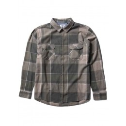 Vissla Central Coast Eco Flannel vintage green camisa