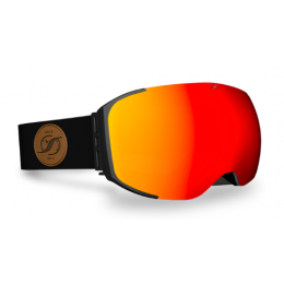 Hysteresis Freeride Magnet black red orange black leather gafas de snowboard