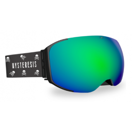 Hysteresis Freeride Magnet black green grey skull gafas de snowboard