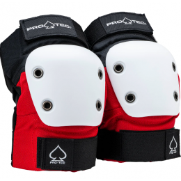 Protec Street Elbow Pads red/black/white protecciones de skate coderas