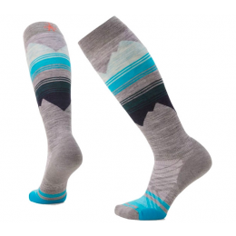 Smartwool TC Pattern OTC light grey calcetines de snowboard de mujer