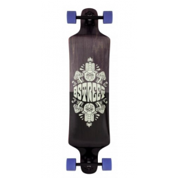 D Street Drop Down Tripout 40'' grey longboard completo