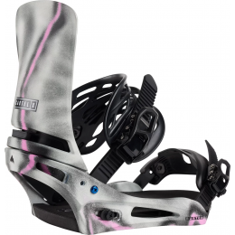 Burton Cartel X grey/pink fijaciones de snowboard
