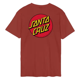 Santa Cruz Classic Dot Chest dark rust camiseta