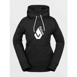 Volcom Core Hydro Hoodie black sudadera técnica de mujer