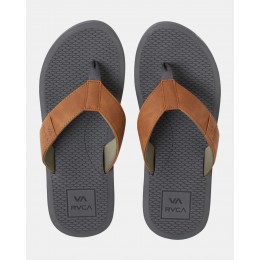 Rvca Sandbar charcoal chanclas