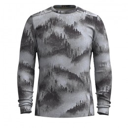 Smartwool Classic Thermal Merino Base Layer Crew charcoal foggy pines camiseta interior térmica