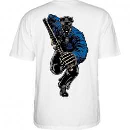 Powell Peralta Chris Seen Police white camiseta