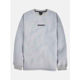 Burton Cinder crew gray heather forro polar