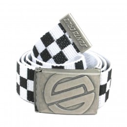 Santa Cruz Embossed Knot Chequer black/white cinturón