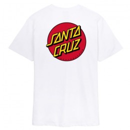 Santa Cruz Classic Dot Chest white camiseta