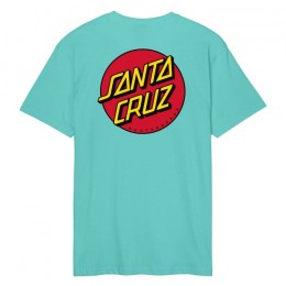 Santa Cruz Classic Dot Chest pool blue camiseta