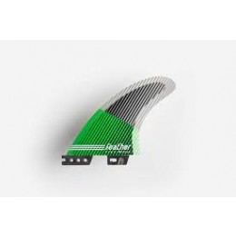 Feather Fins Ultralight Click Tab HC black green Quillas Surf