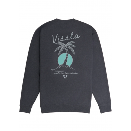Vissla Coastal Eco crew grey heather sudadera