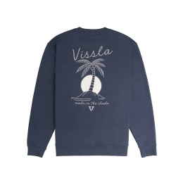 Vissla Coastal Eco Crew dark naval heather sudadera