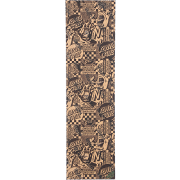 MOB Santa Cruz Flier Collage Clear 9" x 33" lija de skate