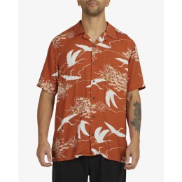 Rvca Cranes sandlewood camisa