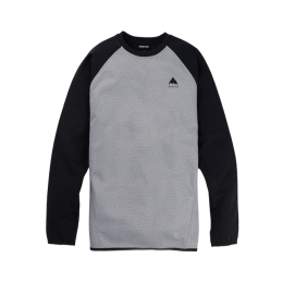 Burton Crown Weatherproof Crew grey heather/true black sudadera técnica