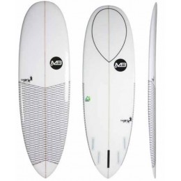 Manual Dark Crab Epoxy Clear Resin 6.10" white tabla de surf