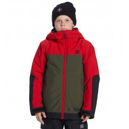 Dc Defiant barbados cherry chaqueta de snowboard de niño