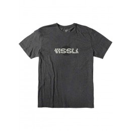 Vissla Distortion Heather black heather camiseta