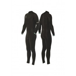 Vissla Easy seas  3/2 full Flatlock black zip black neopreno de niño