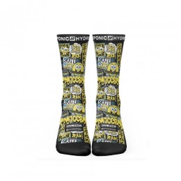 Hydroponic Bob Esponja Faces black calcetines