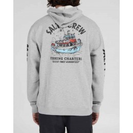 Salty Crew Fishing Charters grey sudadera