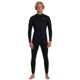 Billabong Foil 4/3mm chest zip GBS black traje de neopreno