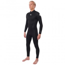 Rip Curl Freelite 4/3 GB Steamer back zip black traje de neopreno