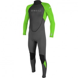 O'Neill Reactor II 3/2mm Back zip graphite/dayglo traje de neopreno