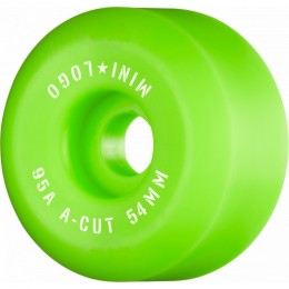 Mini logo A Cut 54mm 95A green ruedas de skateboard