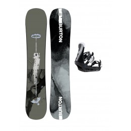 Burton Instigator Pure Pop WIDE + Burton Freestyle black Pack de snowboard