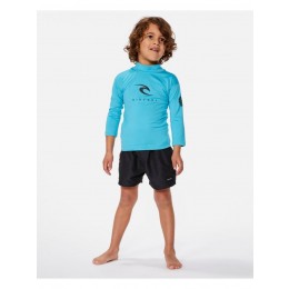 Rip Curl Corps ls rash vest boy blue licra de niño