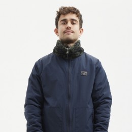 Hydroponic Lobo green navy chaqueta reversible forro polar