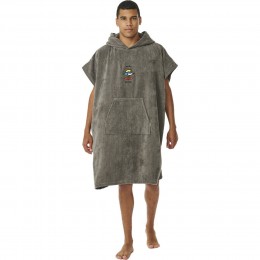 Rip Curl Logo hooded grey poncho