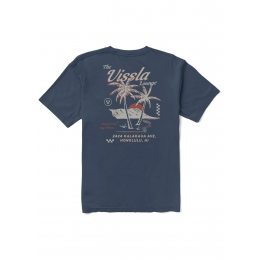 Vissla Lounge premium pocket navy camiseta