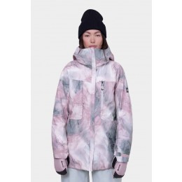 686 Mantra Insulated dusty mauve marble chaqueta de snowboard de mujer