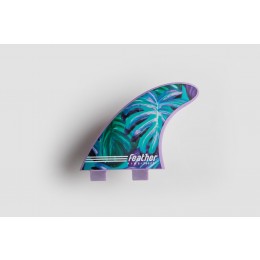Feather Fins Maud Le Car Athlete series dual tab quillas surf