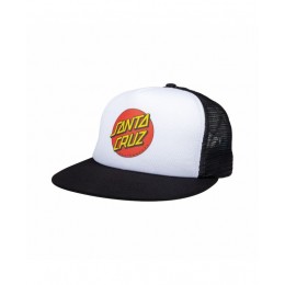 Santa Cruz Classic Dot Mesh white black gorra