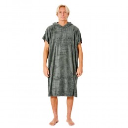 Rip Curl Mix up hooded towel dark olive poncho