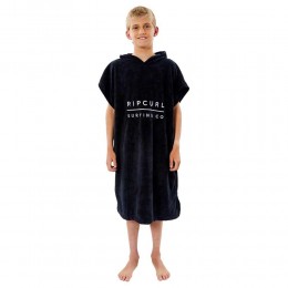 Rip Curl Mix up hooded towel black poncho de niño